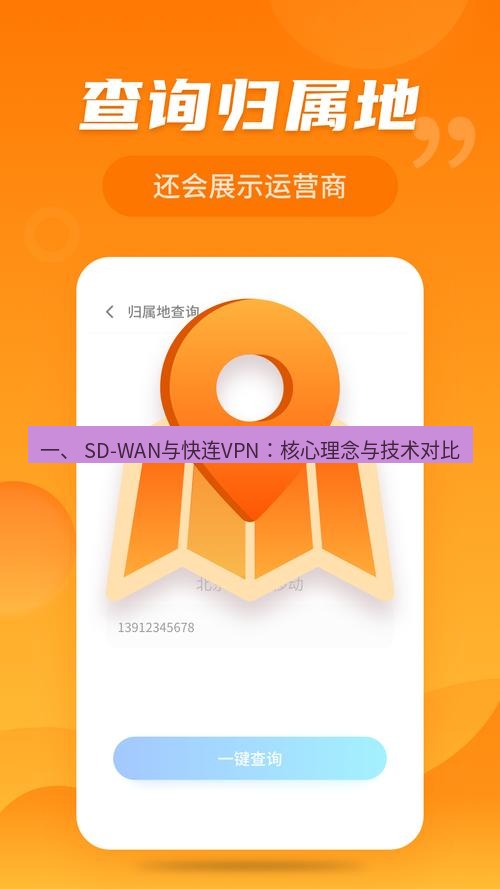 快连 一、 SD-WAN与快连VPN：核心理念与技术对比
