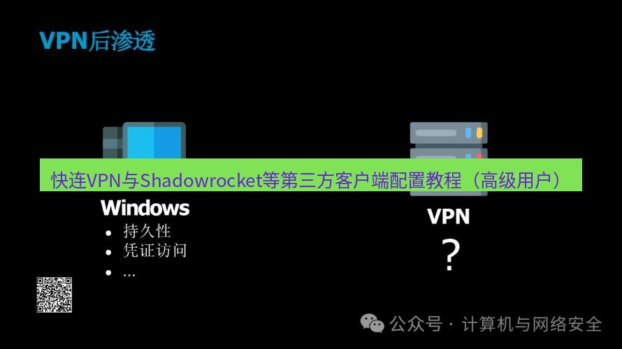 快连VPN 快连VPN与Shadowrocket等第三方客户端配置教程（高级用户）