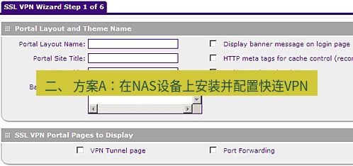 快连VPN 二、 方案A：在NAS设备上安装并配置快连VPN