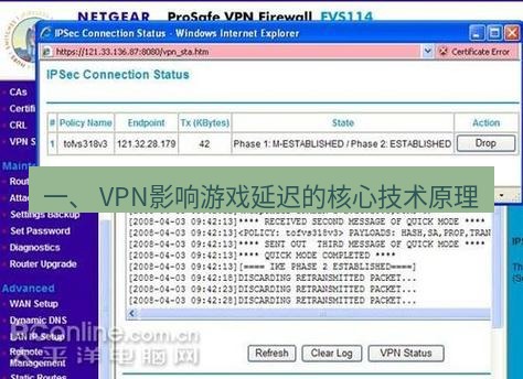 快连VPN 一、 VPN影响游戏延迟的核心技术原理