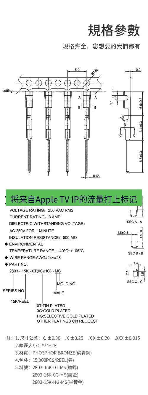 快连 将来自Apple TV IP的流量打上标记